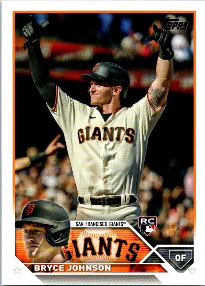 2023 Topps Series 2 Baseball #571 BRYCE JOHNSON RC - Image 1 of 2