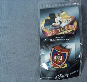 Rarität alte LE Disney Pin 100 Years of Dreams 51 Mickey Mouse Club Logo 1977 TV Show - Bild 1 von 2