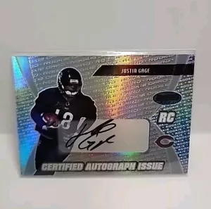 2003 Bowman's Best Blue Justin Gage RC #151 Auto /499 Bears - Picture 1 of 1