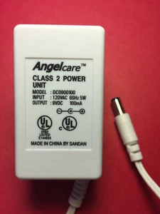 * Angelcare  AC/DC Power Adapter  Model DC0900100 Charger 9VDC 100mA  - Picture 1 of 2