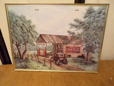Kay Lamb Shannon Coca Cola Advertising Picture Martins Garage Country Store/Meta - Image 1 of 2