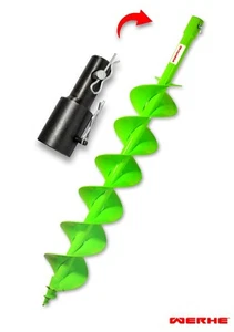 120mm Erdbohrer Pfahlbohrer Bohrer STIHL Adapter BT106C BT20C BT120 BT130 BT131 - Bild 1 von 8