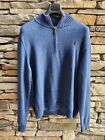Polo Ralph Lauren Mens Pullover Sweater Long Sleeve 3/4 Zip Navy Blue Size XXL