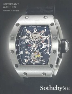 Sotheby's Catalogue New York, Important Watches 24/05/2018  HB - Picture 1 of 1