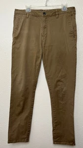 Vuori Pants Mens 34x30 Brown Collins Chino Travel Commute V433 - Picture 1 of 18