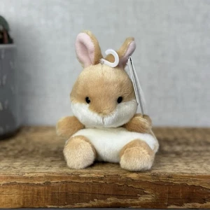 Aurora - Ella Bunny - Palm Pals Mini Beanbag Plush Mini Bunny Toy New Tags 5” - Picture 1 of 9