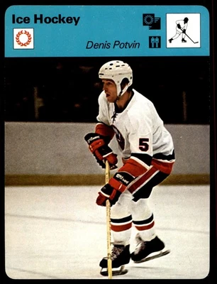 1977 Sportscaster #17-09 Денис Потвин - хоккей NM/MT *d2 - Изображение 1 из 2