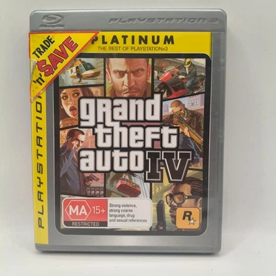 Sony PlayStation 3 PS3 Grand Theft Auto IV 4 PAL Map Inc 18+ Free Postage - Image 1 of 4