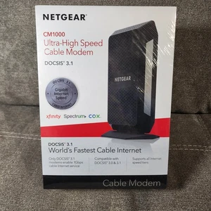 NETGEAR CM1000 DOCSIS 3.1 Ultra High Speed Cable Modem 1 Gbs New Sealed - Picture 1 of 6