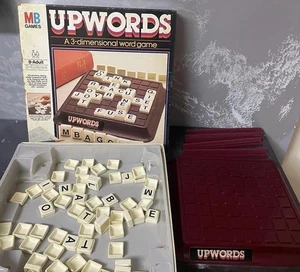 Vintage Upwords 3 Dimensional Word Board Game 1983 By MB Games Complete - Picture 1 of 7