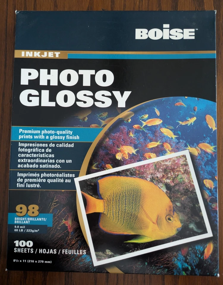 100ct Boise Photo Glossy Premium Photo-Quality Prints W/Glossy Finish 8.5" x 11" - Image 1 of 2