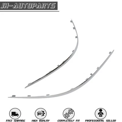 2PCS L+R Front Trim Strip For 2007-2009 Mercedes-Benz E320 E350 E550 E63 AMG - Image 1 of 4