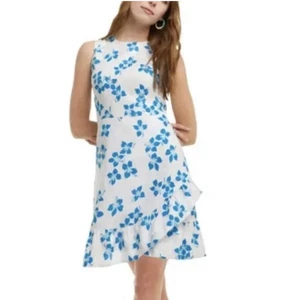 Draper James Blue Orchid Wrap Dress Sz 18 Midi Dress Cottagecore Prairie - Picture 1 of 15