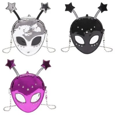 Fashion Mini Alien Crossbody Bag for Men and Women Shoulder Bag with Chain Strap - Image 1 of 4