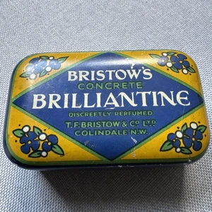 Bristow’s Concrete Brilliantine Tin in Blue-Green-Yellow - Picture 1 of 9