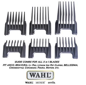 Wahl ATTACHMENT GUARD GUIDE 5 in 1 Clipper Blade COMB SET for Chromado,Li+ Pro - Picture 1 of 2