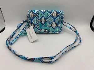 Borsa a tracolla Vera Bradley RFID 3 in 1 Go Fish blu 24375-P73 *Nuova con etichette - Foto 1 di 5