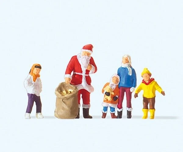 Preiser 29098 Weihnachtsmann mit Kindern H0