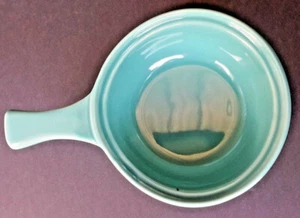 set of 3- Diversified Ceramics DC-26 Sea Foam Aqua Blue Onion Soup Bowl DC26 USA - Picture 1 of 3