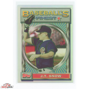 1993 Topps Finest J.T. Snow Refractor #156 California Angels