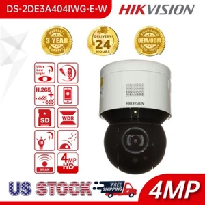 Hikvision DS-2DE3A404IWG-E/W 4MP 4X Zoom PTZ Dome DarkFighter IP Camera Wifi - Picture 1 of 9