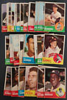 1963 Topps Baseball Lot Of 37 Cards- Low Grade Cards-Staple Holes In Each Card