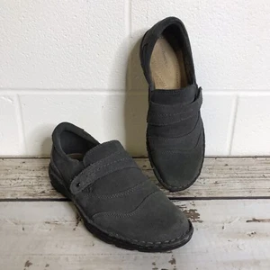 Mocassini donna G H Bass & Co. Bradshaw slip on grigio pelle scamosciata tomaia taglia 8,5 - Foto 1 di 12