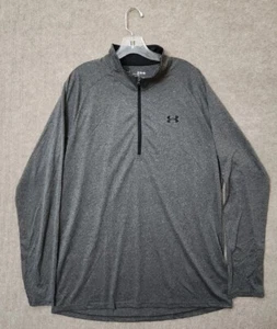 Under Armour Tech 2.0 1/2 Zip Pullover Herren XLT XL TALL grau Laufen Golf NEU - Bild 1 von 9