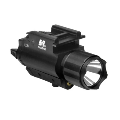 NcSTAR AQPFLSG Tactical Picatinny Mount Compact 200L Flashlight w/ Green Laser - Image 1 of 3