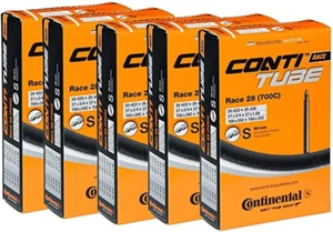 Race 28" 700x20-25c Inner Tubes - 80mm Long Presta Valve (Pack of 5 Tubes) - Picture 1 of 12