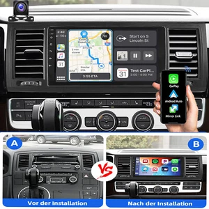 64GB Für VW T6 Transporter Multivan Android 14 Autoradio BT4.0 GPS AHD Carplay - Bild 1 von 13