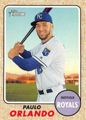 2017 Topps Heritage #276 Paulo Orlando NM-MT Royals ID:10194 - Image 1 of 2