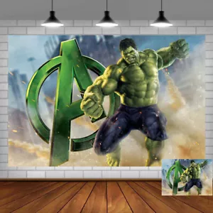 Hulk Party Supplies Party Decoration Backdrop Banner Birthday Gift for Boys - Picture 1 of 6