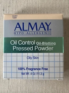 ALMAY HYPO-ALLERGENIC Oil Control Pressed POWDER Oily Skin 13281 IVORY NIB - Picture 1 of 8