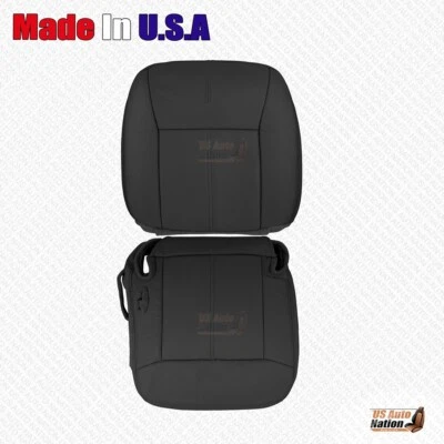 Cubierta de asiento de vinilo negra inferior y superior del lado del conductor de Lincoln Town Car 2003-2011 Foto 1 de 4