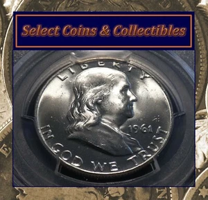 1961-D PCGS Graded MS64 Franklin 90% Silver Half Dollar 50C #1359 - Picture 1 of 11