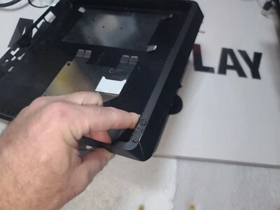 Sony PS4 ANY SLIM Empty Bottom Case #2 ONLY-FAIR-Cracks-Missing Feet-Marks-PARTS - Image 1 of 4