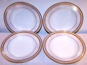 4 Pristine and Elegant Mikasa Ivory Florentine flat Soup Bowls #1 - Picture 1 of 4