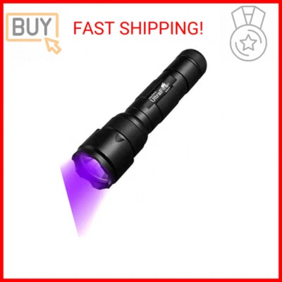 ULTRAFIRE Black Light UV Flashlight, Super Power UV 395-405 nm LED WF-502B Black