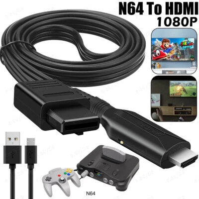 Cable de enlace convertidor adaptador para Nintendo Gamecube Super NES / SNES N64 a HDMI Foto 1 de 4