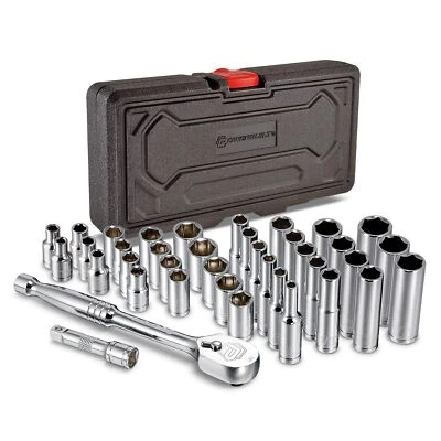 Powerbuilt 642450 38 Piece 1/4-inch Drive Mechanics Tool Set - with SAE and M... - Image 1 of 4