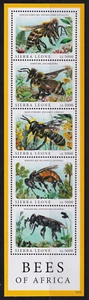 Sierra Leone 2012 Mi. 5700-04 KB ** MNH Bienen Bees Insekten Insects - Picture 1 of 1