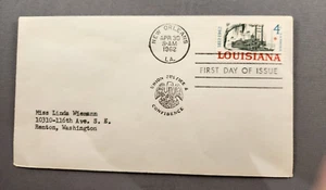 Francobollo primo giorno di emissione Louisiana Union Justice & Confidence New Orleans 1962 - Foto 1 di 2