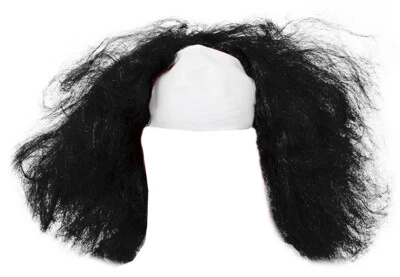 ILOVEFANCYDRESS BLACK KILLER CLOWN WIG ADULTS HALLOWEEN FANCY DRESS HORROR CIRCUS EVIL SCARY