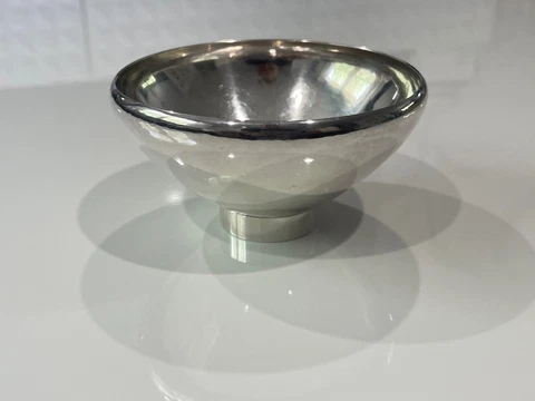 Vintage Mid Century Modern Georg Jensen Sterling Silver Bowl 484A Cover