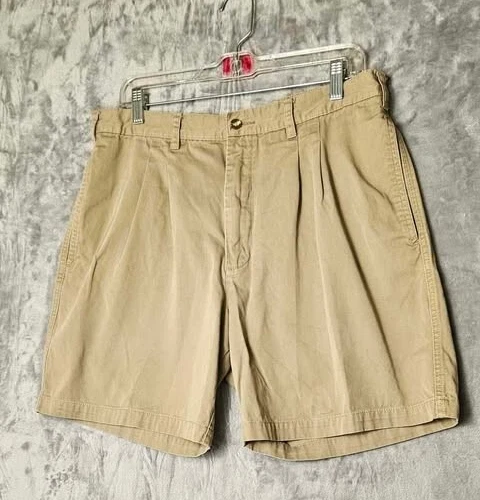 Honors Mens Shorts Size 34 Measured Chino Beige 12" Rise  7" Inseam - Image 1 of 4