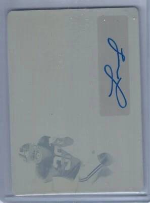 Mack Wilson 2019 Leaf Trinity Autographed Yellow Plate Numbered 1/1 - Image 1 of 2