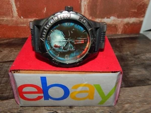 Marvel The Punisher Dark Skull Watch 50mm Silicone Band new battery - Picture 1 of 5