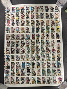 UNCUT SHEET OF 2002 SELECT NRL RUGBY LEAGUE CARDS - Picture 1 of 1