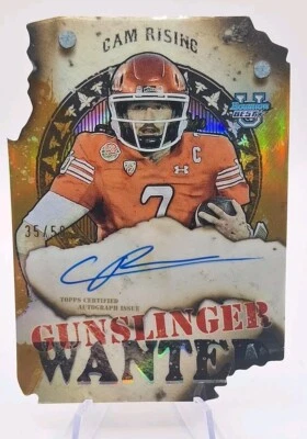 CAM RISING 2024 TOPPS BOWMAN BEST U /50 GOLD ON CARD AUTO GUNSLINGER NO RESERVE  - Image 1 of 3